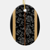 Ornement vintage personnalisable de planche de (Dos)