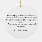 Ornement vintage pour petite fille et poupée (Dos)