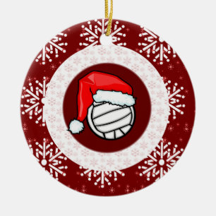 Ornement - volleyball de Père Noël