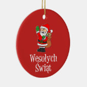 Ornement Wesolych Swiat Père Noël (Droite)