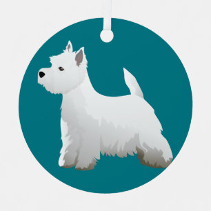 Ornement West Highland White Terrier Conception de base de