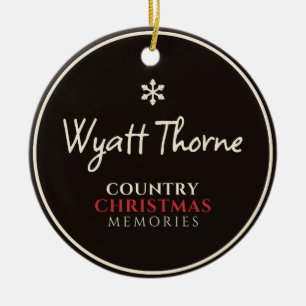 Ornement Wyatt Thorne Country Christmas Memories