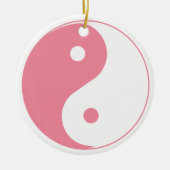 Ornement Yin et Yang Rose mignon (Devant)