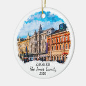 Ornement Zagreb personnalisé, Croatie (Gauche)