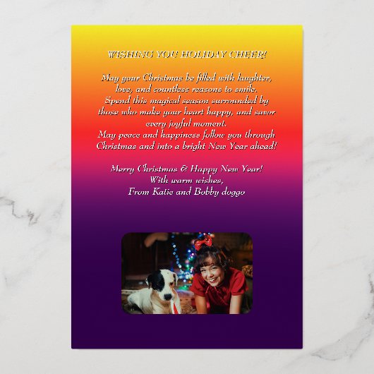 Ornemental Filigree Pattern Christmas Tree Silver Folie Feestdagenkaart (Achterkant)