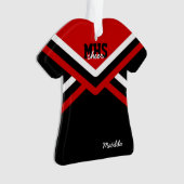 Ornements acryliques uniformes de pom-pom girl (devant)