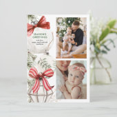 Ornements avec vaches Photo Carte de vacances (Debout devant)