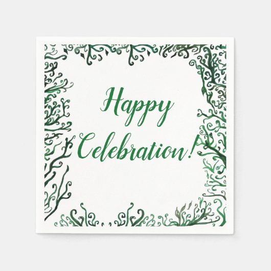 Ornements botaniques serviettes en papier personna (Devant)