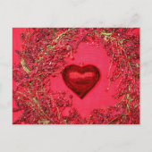 Ornements cardiaques dans une carte postale de cou (Devant)