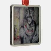 Ornements Carrés de luxe Hakuna Matata Lion- Masai (Droite)