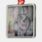 Ornements Carrés de luxe Hakuna Matata Lion- Masai (Gauche)