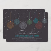 Ornements colorés - Invitations de fêtes (Devant / Derrière)