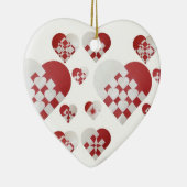 Ornements danois de coeurs de Noël (Droite)