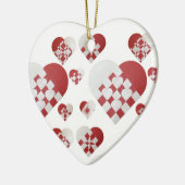 Ornements danois de coeurs de Noël (Gauche)