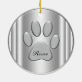 Ornements d'arbre de Noël d'or Retriever (Dos)