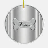 Ornements d'arbre de Noël d'or Retriever (Dos)