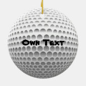 Ornements de balle de golf (Dos)