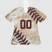 Ornements de baseball personnalisés (dos)