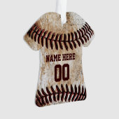 Ornements de baseball personnalisés (devant)