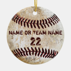 Ornements de baseball vintage personnalisés pour l