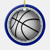 Ornements de basket personnalisés pour filles, ble (Dos)