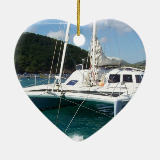 Ornements de catamaran (Dos)