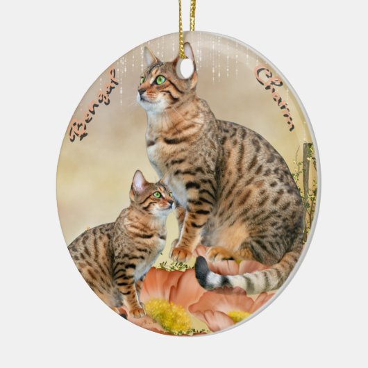 Ornements de chat du Bengale (Gauche)