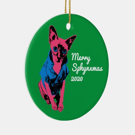 Ornements de chat Sphynx (Droite)