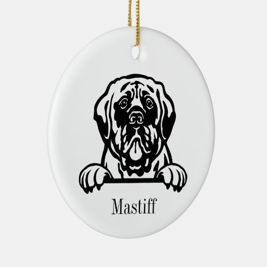 Ornements de chien mastiff (Droite)