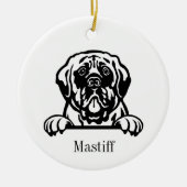 Ornements de chien mastiff (Devant)