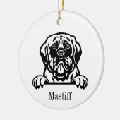 Ornements de chien mastiff (Gauche)
