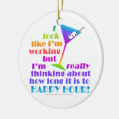 Ornements de cocktail - combien de temps à l'heure (Gauche)