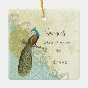 Ornements de demoiselle d'honneur vintage oiseau P