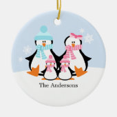 Ornements de famille de pingouins (Devant)