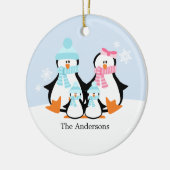 Ornements de famille de pingouins (Gauche)
