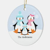 Ornements de famille de pingouins (Gauche)