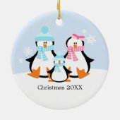 Ornements de famille de pingouins (Dos)
