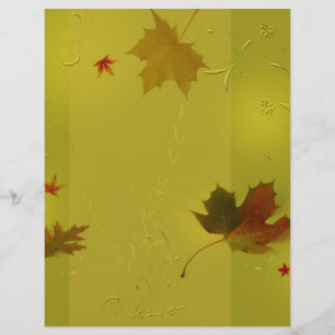 Ornements de feuilles d'automne - Papeterie à en-t