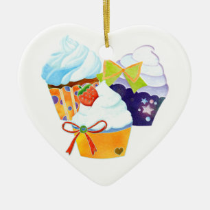 Ornements de forme de coeur de partie de petit