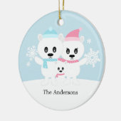 Ornements de la famille des ours polaires (Gauche)