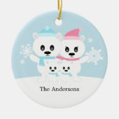 Ornements de la famille des ours polaires (Devant)