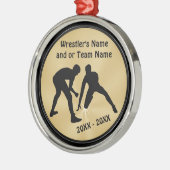 Ornements de lutte noir et or PERSONNALISÉS (Gauche)