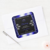 Ornements de luxe Étiquettes de produits noirs et  (Enveloppe)