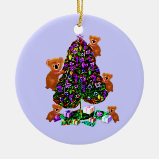 Ornements de matin de Noël de koala (Devant)