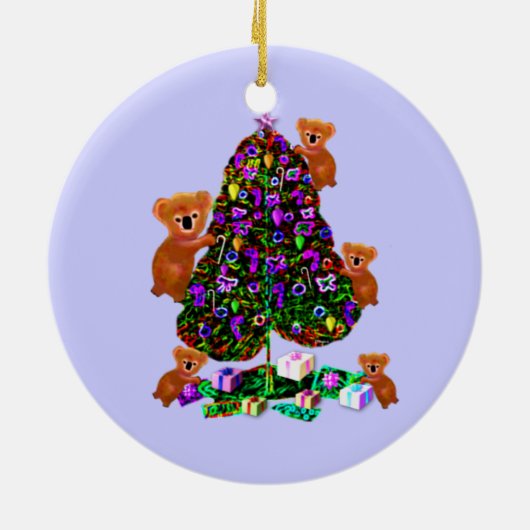 Ornements de matin de Noël de koala (Dos)
