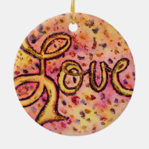 Ornements de mots en rose pailleté Glamour