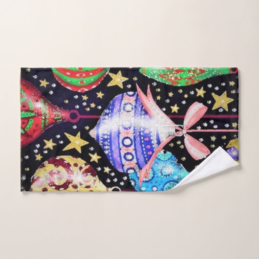 Ornements de Noël (Serviette à main)