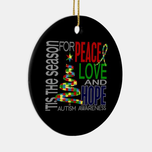 Ornements de Noël 1 d'autisme (Droite)