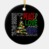 Ornements de Noël 1 d'autisme (Devant)