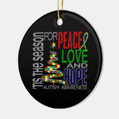 Ornements de Noël 1 d'autisme (Gauche)